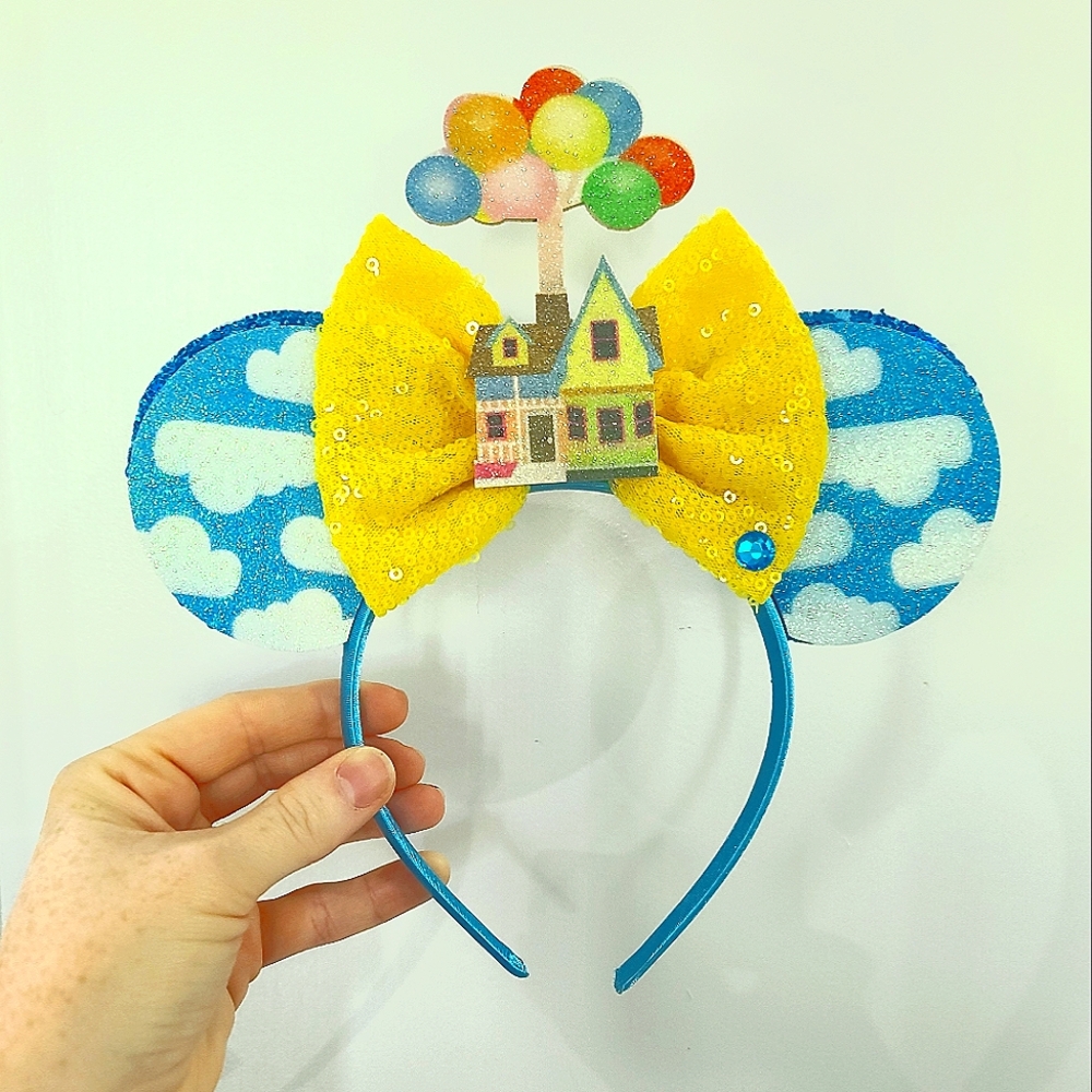 Disney UP Colorful Balloon House Mouse Ears Headband
